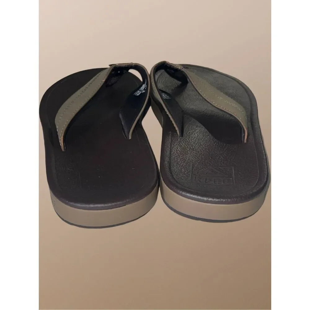 Reef Cushion Brown Journeyer Flip Flop Sandals for Men Size 8